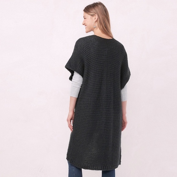 Women's LC Lauren Rib Knit Duster in Oxford - Picture 2 of 7